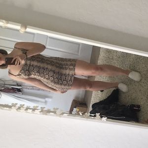 body con snake print dress